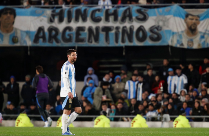 梅西战委内瑞拉全场数据：射门7次进2球，关键传球4次